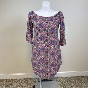 Kristen Nicole Plus Size Off the Shoulder Dress